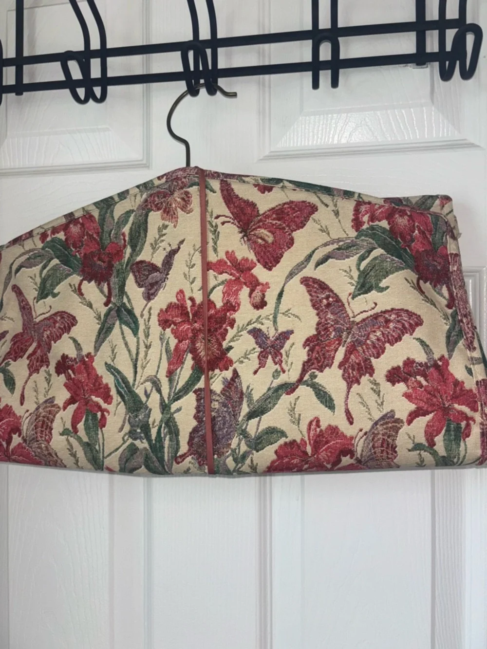 Vintage Tapestry Floral Butterfly Garment/Linen Bag